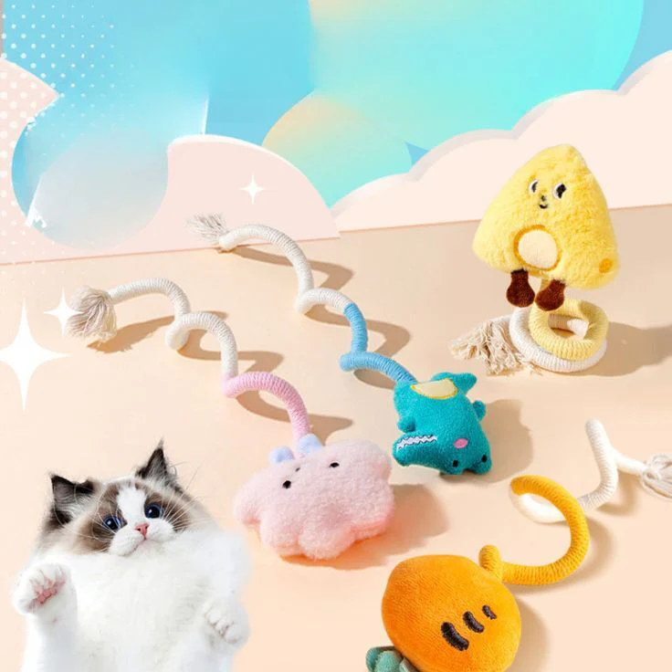 Rope Raider | Plush & Cotton Rope Cat Adventure Toy - Image 3