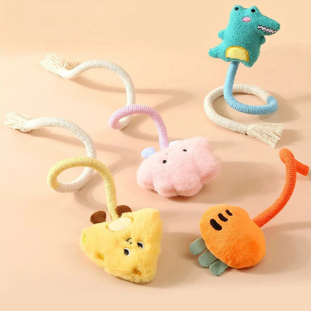 Rope Raider | Plush & Cotton Rope Cat Adventure Toy - Image 4