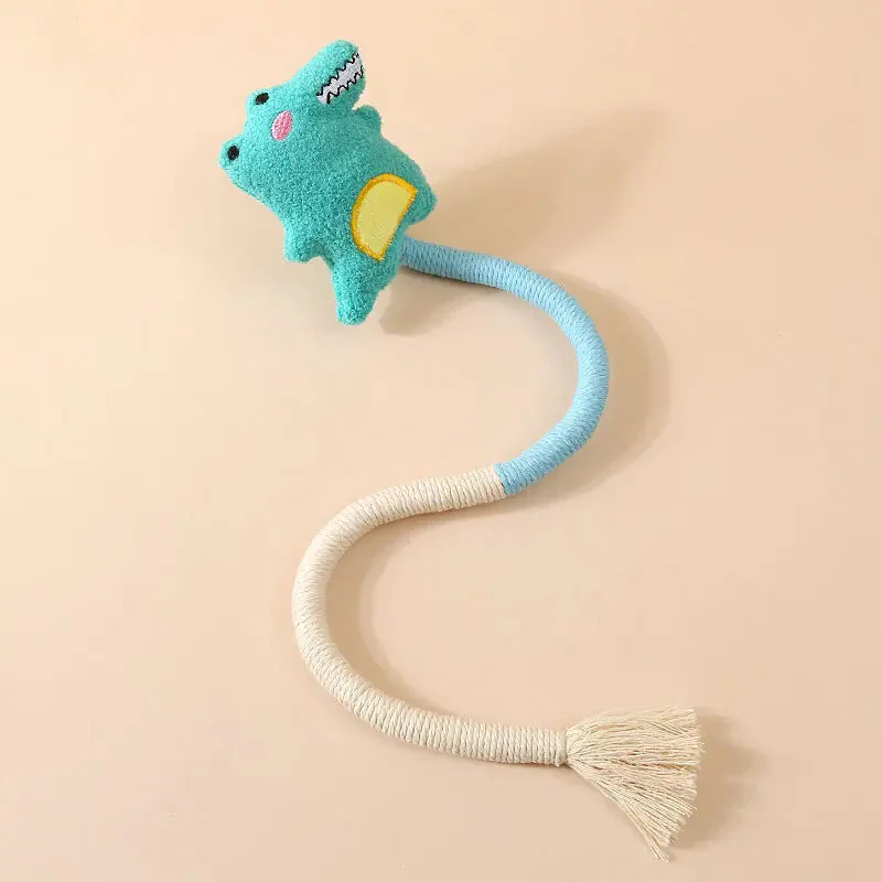 Rope Raider | Plush & Cotton Rope Cat Adventure Toy - Image 8