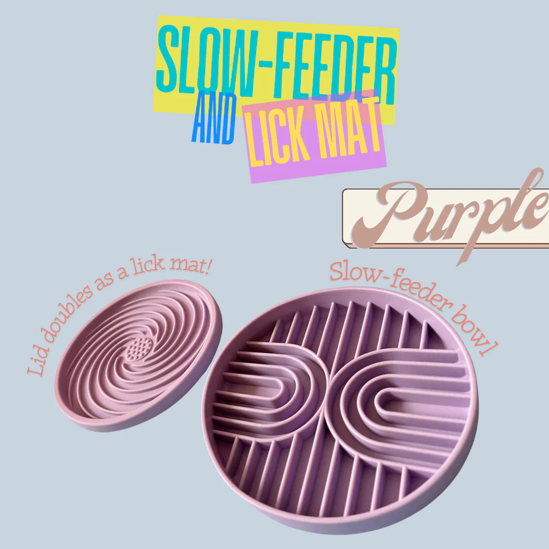 Tail Tips | Slow & Steady - 2-in-1 Slow Feeder Bowl & Lick Mat for Cats & Dogs - Image 4